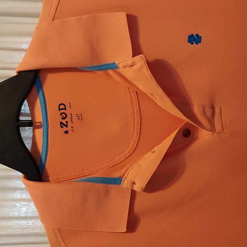 Men's izod polo shirt, xl, peach